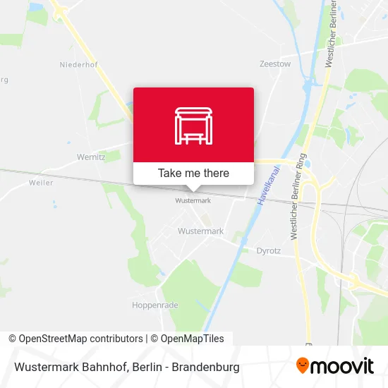 Wustermark Bahnhof map