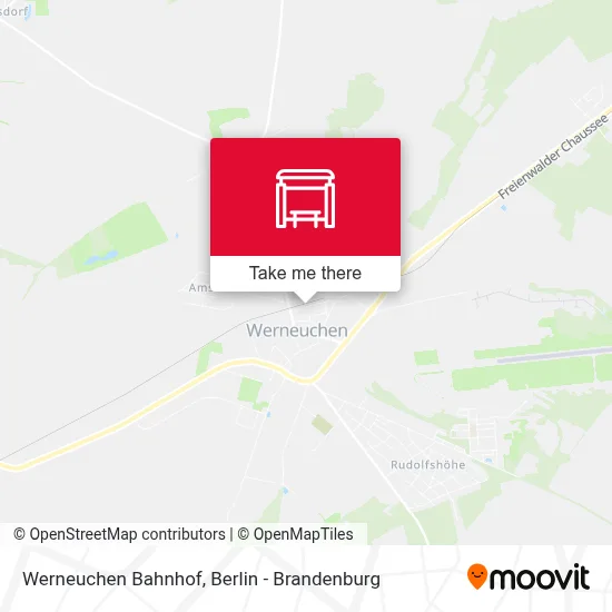 Werneuchen Bahnhof map