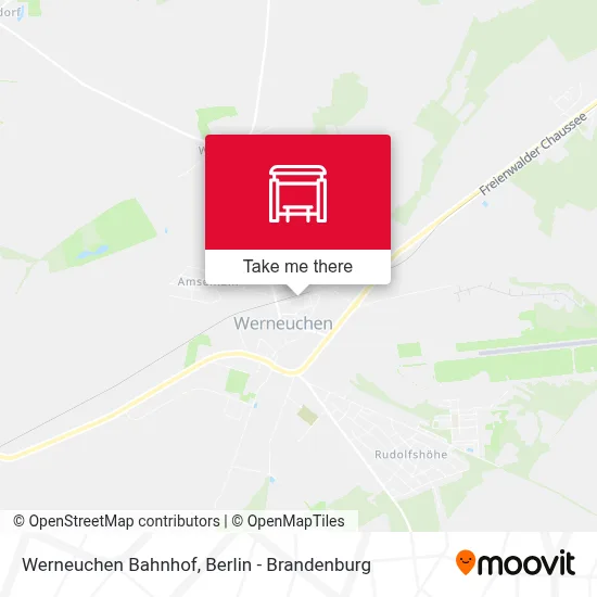 Werneuchen Bahnhof map