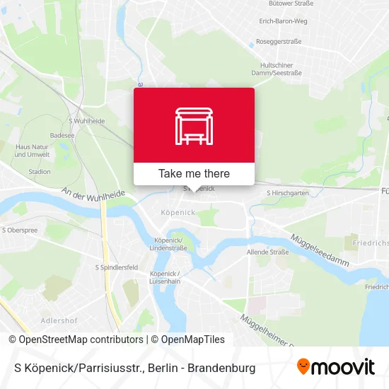 Карта S Köpenick/Parrisiusstr.