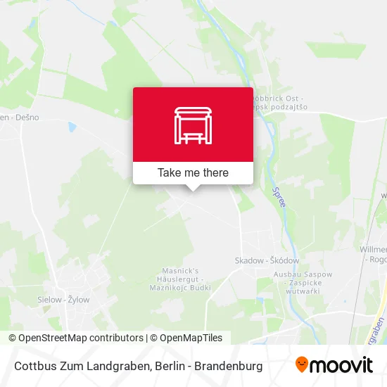 Карта Cottbus Zum Landgraben