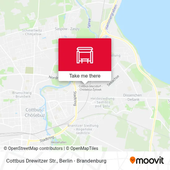 Cottbus Drewitzer Str. map