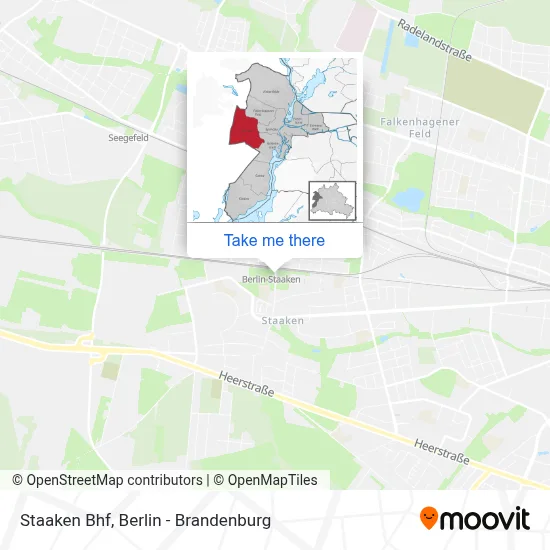 Staaken Bhf map
