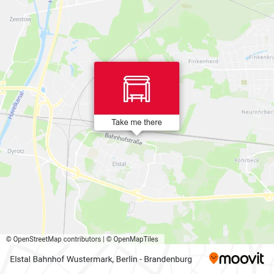 Elstal Bahnhof Wustermark map