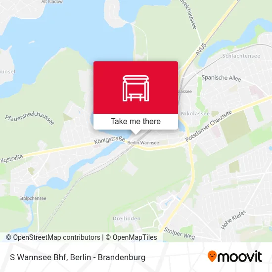 S Wannsee Bhf map