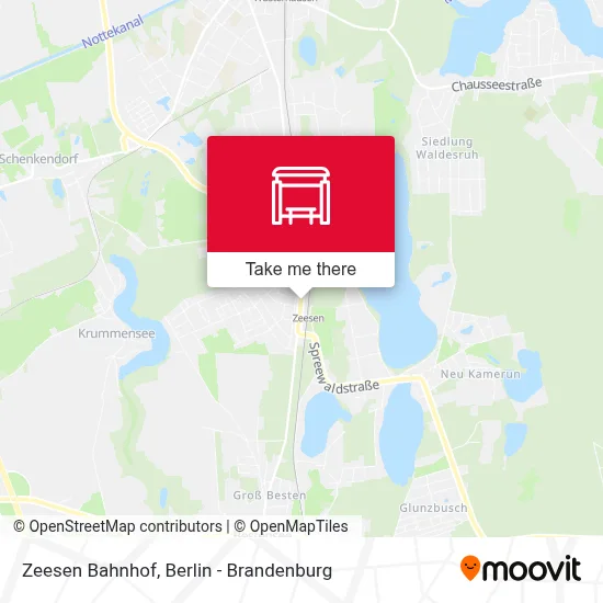 Zeesen Bahnhof map