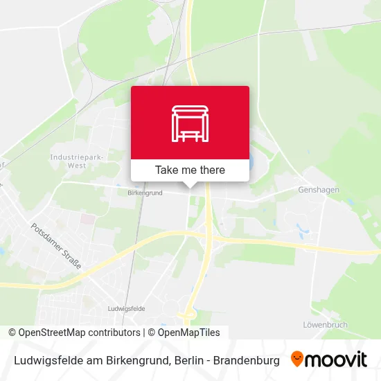 Ludwigsfelde am Birkengrund map