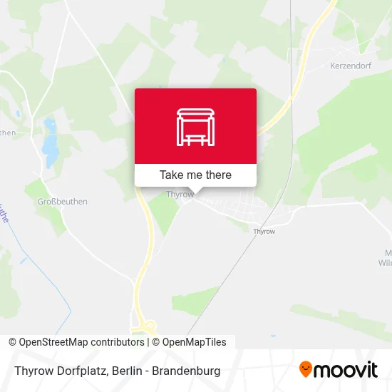 Thyrow Dorfplatz map