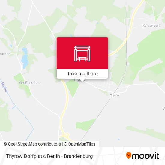 Thyrow Dorfplatz map