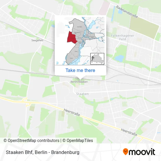 Staaken Bhf map