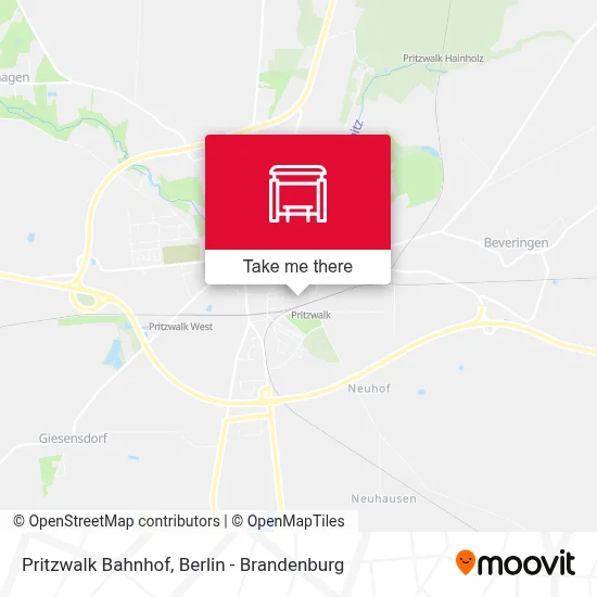 Pritzwalk Bahnhof map