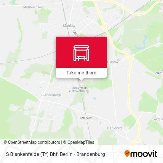 S Blankenfelde (Tf) Bhf map