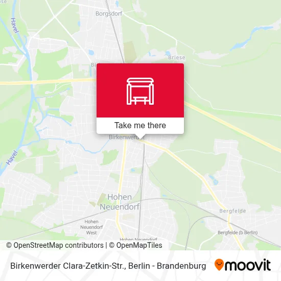 Birkenwerder Clara-Zetkin-Str. map
