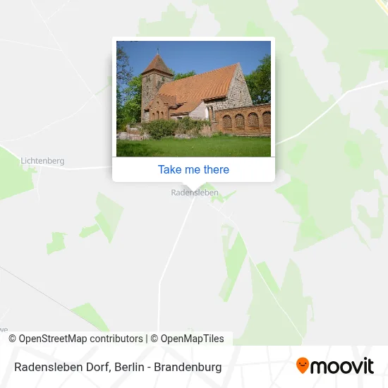 Radensleben Dorf map
