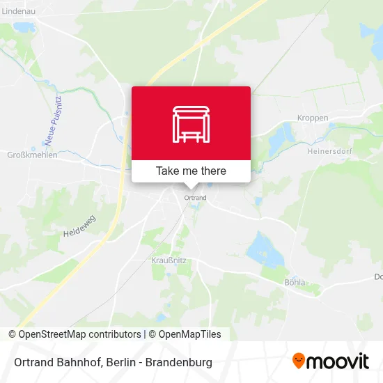 Ortrand Bahnhof map