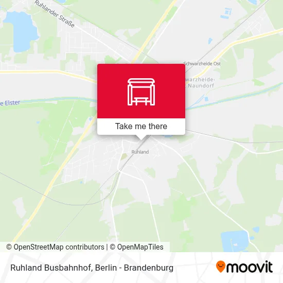 Ruhland Busbahnhof map