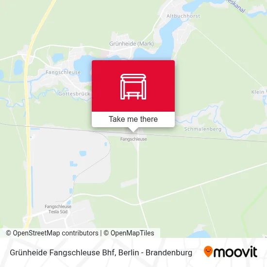 Grünheide Fangschleuse Bhf map