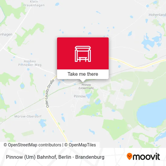 Pinnow (Um) Bahnhof map