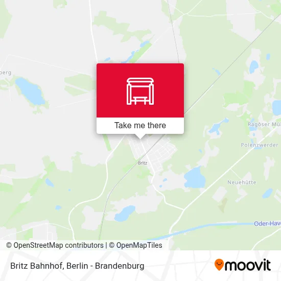 Britz Bahnhof map