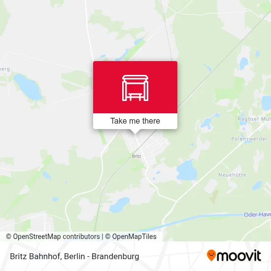 Britz Bahnhof map