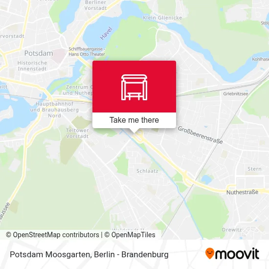 Potsdam Moosgarten map