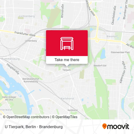 U Tierpark map
