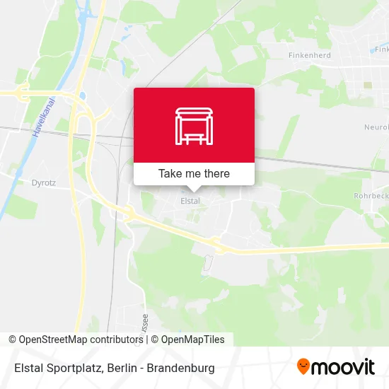 Elstal Sportplatz map