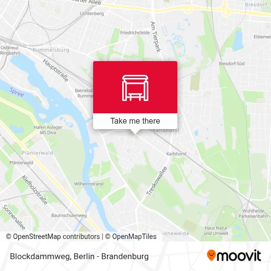 Blockdammweg map