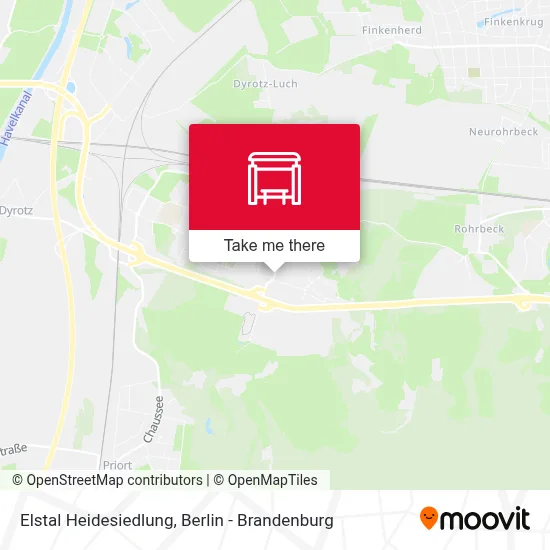 Elstal Heidesiedlung map