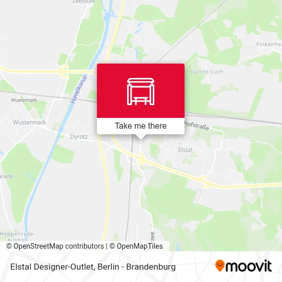 Elstal Designer-Outlet map