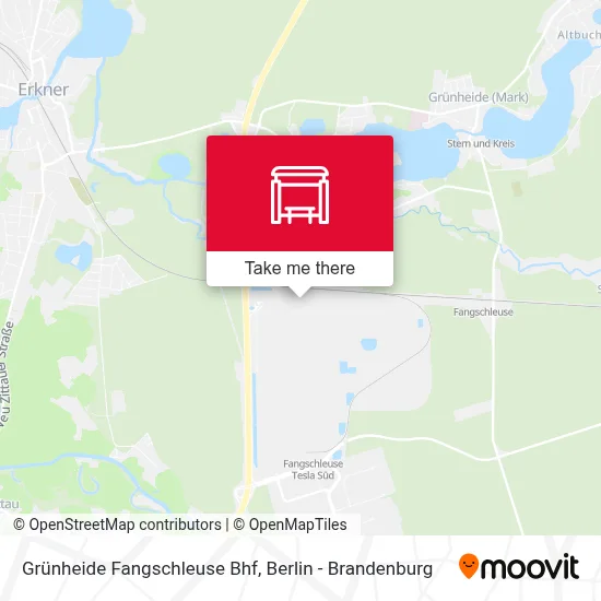 Grünheide Fangschleuse Bhf map