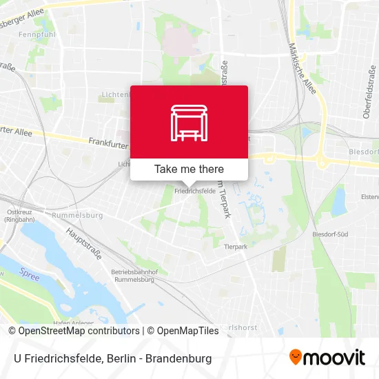 U Friedrichsfelde map