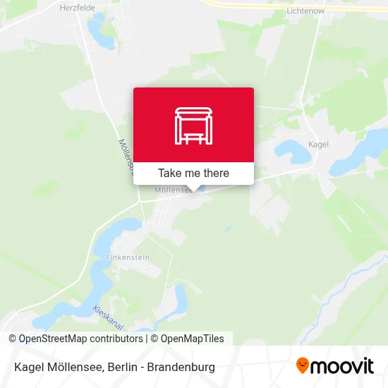 Kagel Möllensee map