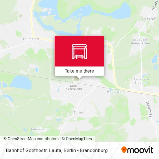 Bahnhof Goethestr. Lauta map