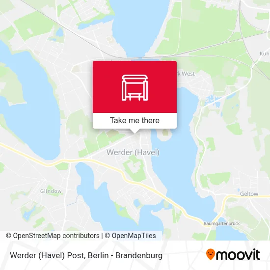Werder (Havel) Post map
