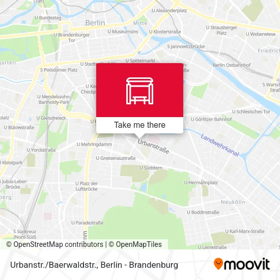Карта Urbanstr./Baerwaldstr.