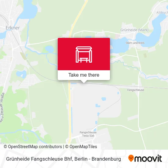 Grünheide Fangschleuse Bhf map
