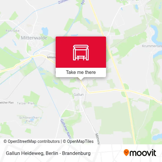 Gallun Heideweg map