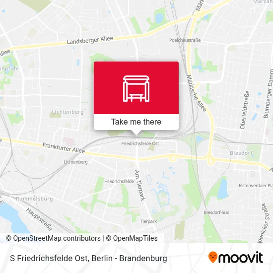S Friedrichsfelde Ost map
