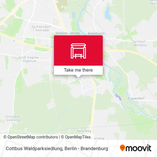 Cottbus Waldparksiedlung map
