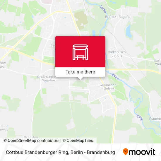 Cottbus Brandenburger Ring map