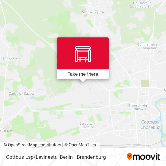 Cottbus Lsp/Levinestr. map