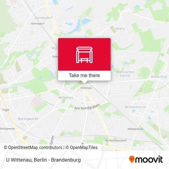 U Wittenau map
