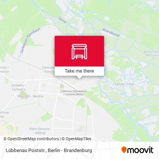 Карта Lübbenau Poststr.