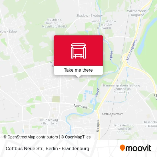 Cottbus Neue Str. map