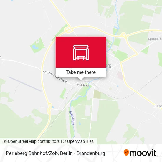 Карта Perleberg Bahnhof/Zob