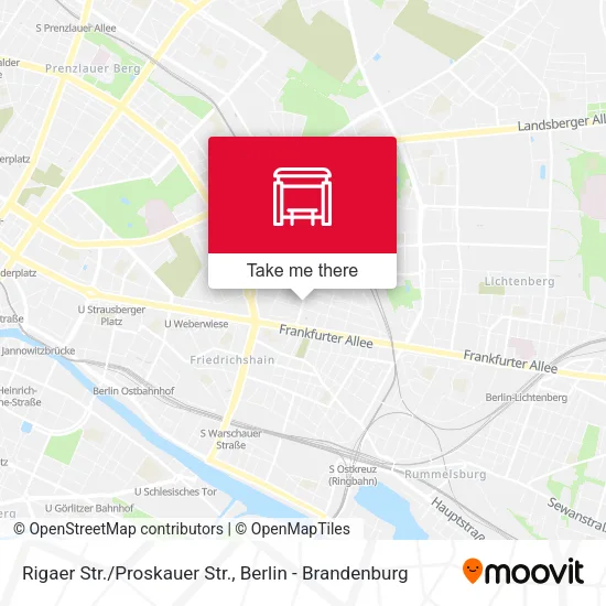 Карта Rigaer Str./Proskauer Str.