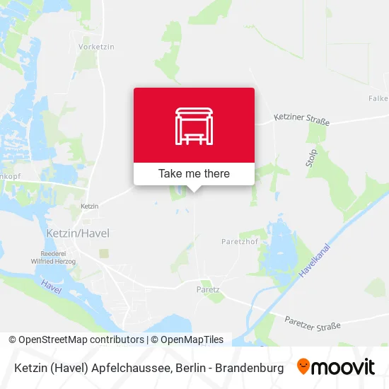 Карта Ketzin (Havel) Apfelchaussee