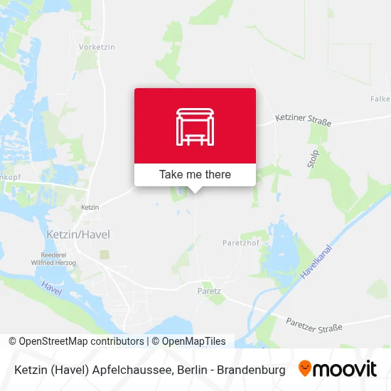 Ketzin (Havel) Apfelchaussee map