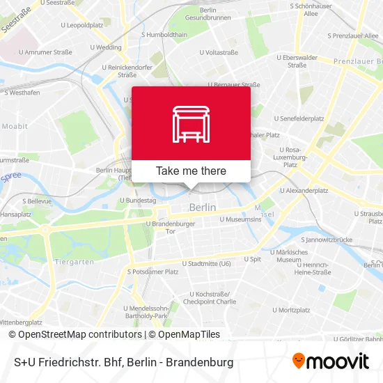 Карта S+U Friedrichstr. Bhf